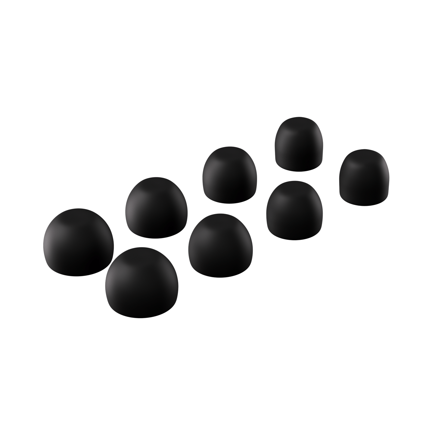 Luno Quiet™ 2 Ear Tips - Black (Mixed Sizes)